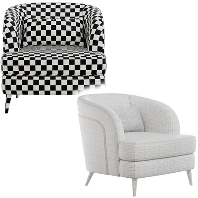 FH 7272 Boston Arm Chairs Pair — Ver 4