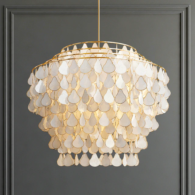 Teardrops Capiz Chandelier — Скачать