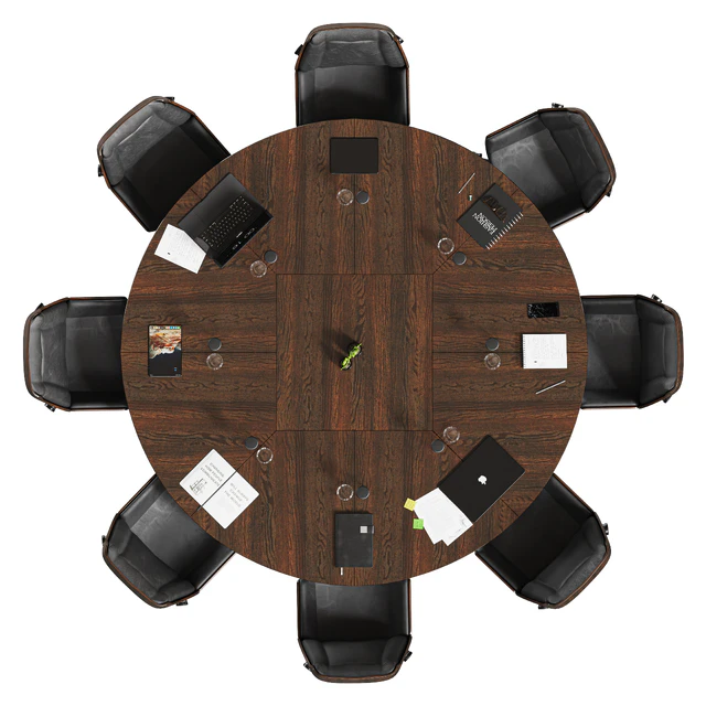 circle meeting table — Скачать