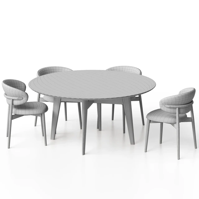 Стул Oleandro и стол Abrey circular от Calligaris — Скачать