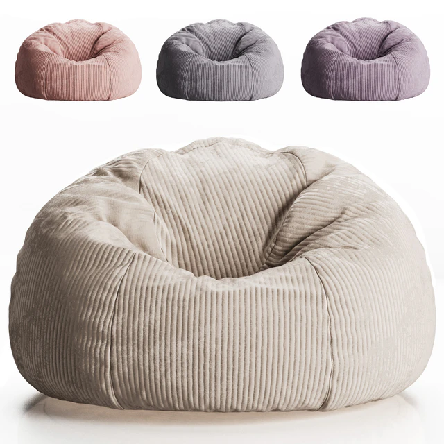 Icon Klassischer Sitzsack Flauschig aus Cord Kingston — Descargar