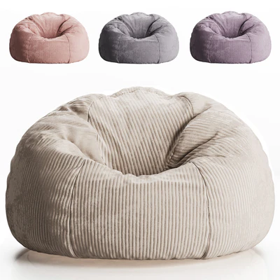 Icon Klassischer Sitzsack Flauschig aus Cord Kingston — Ver 1