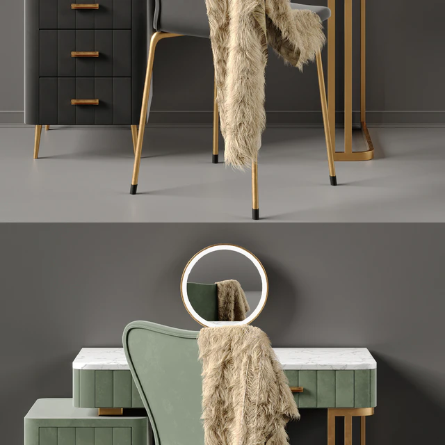 Multi Color Velvet Dressing Table By Saleh — Скачать