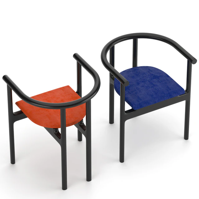 Unika Moblar Inge black / velvet Hans black / velvet Dining chair stool — Descargar