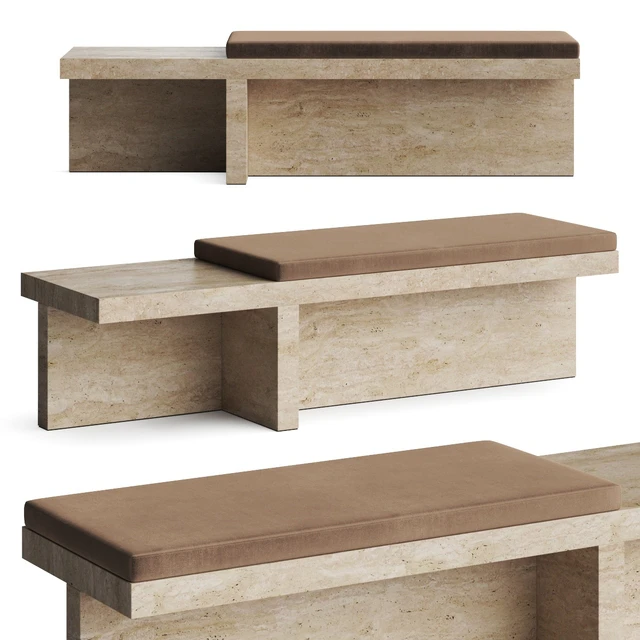 CB2 Pierre Travertine Bench — Descargar