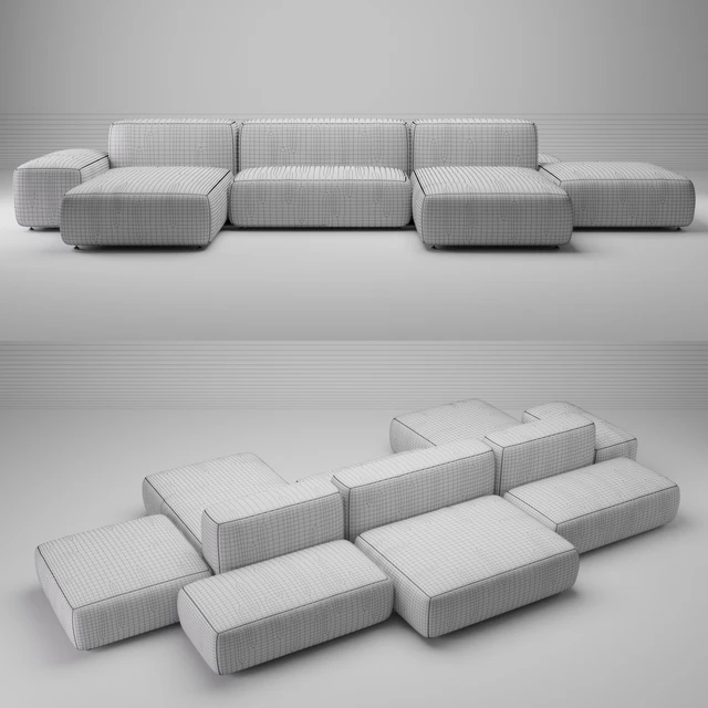 Plus Island Big Sofa by Lapalma — Скачать