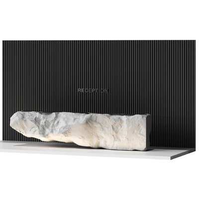 Reception desk natural rock 4 — Ver 3