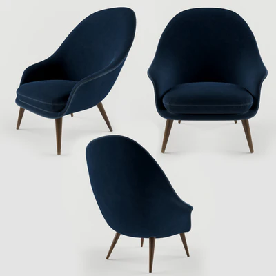 Gubi Bat Lounge Chair — Ver 2