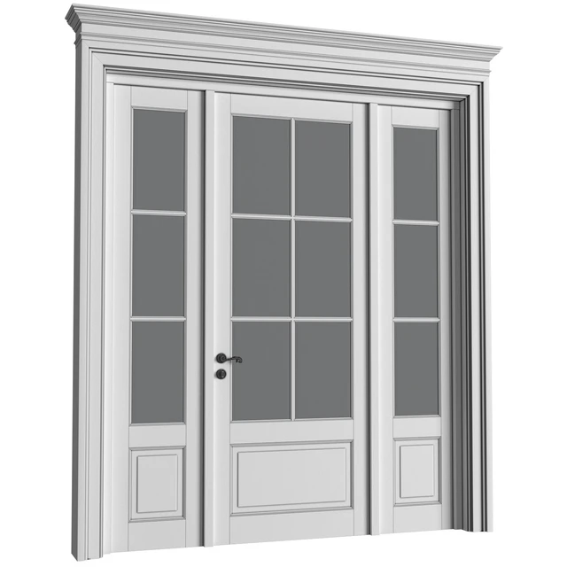 French Interior doors in classic style. French Art Deco Modern Door Partition.Entrance to the house — Download