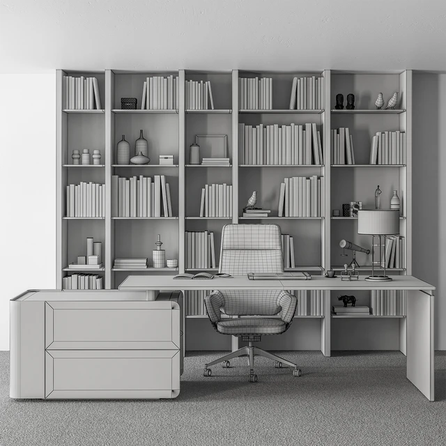 Boss Desk Set - Office Furniture 361 — Descargar