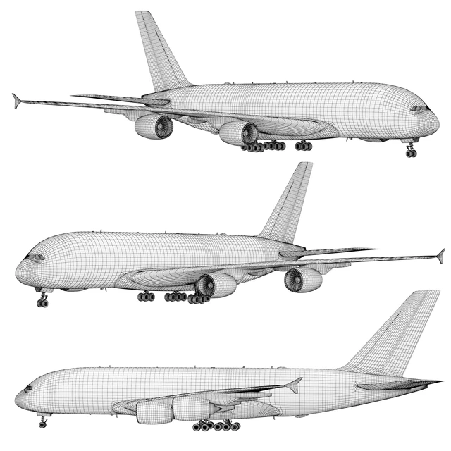 Самолёт Airbus A380-800 — Скачать