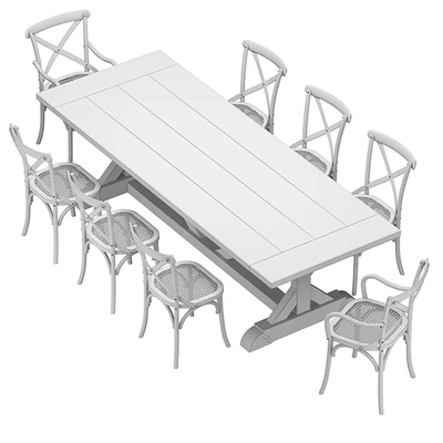 Restoration Hardware - Madeleine Chairs with Salvaged Table — Ver 2