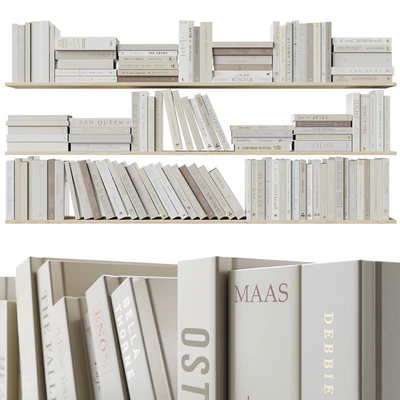 A set of books Books dark beige 1 — Ver 1