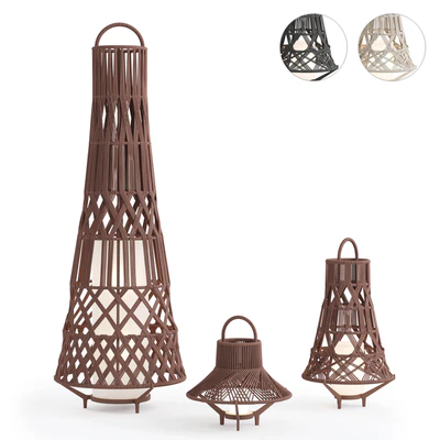 Outdoor Garden Wicker Floor Lamp Talenti — Вид 1
