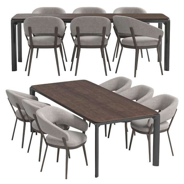 Ray Chair And HOMEY Wooden table — Скачать