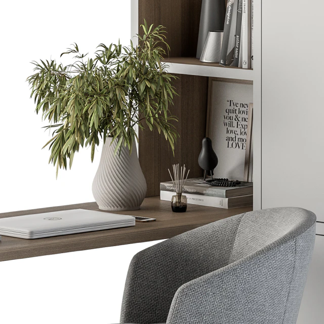 Office Furniture Wardrobe and Table - Home Office 34 — Скачать