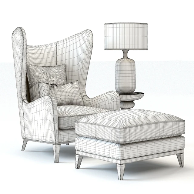 Monroe Armchair Red — Скачать