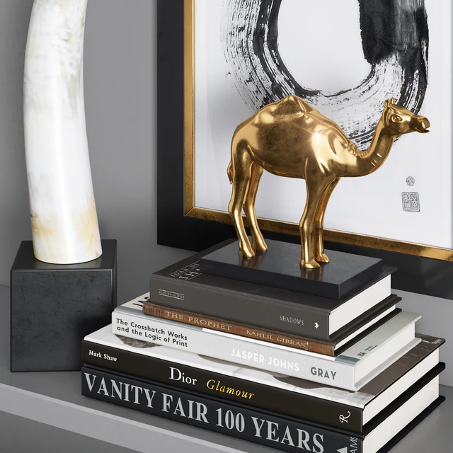 William Sonoma - Yak Horn On Black Stand — Download