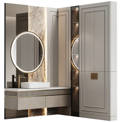Bathroom furniture 35 in neoclassical style — View 3