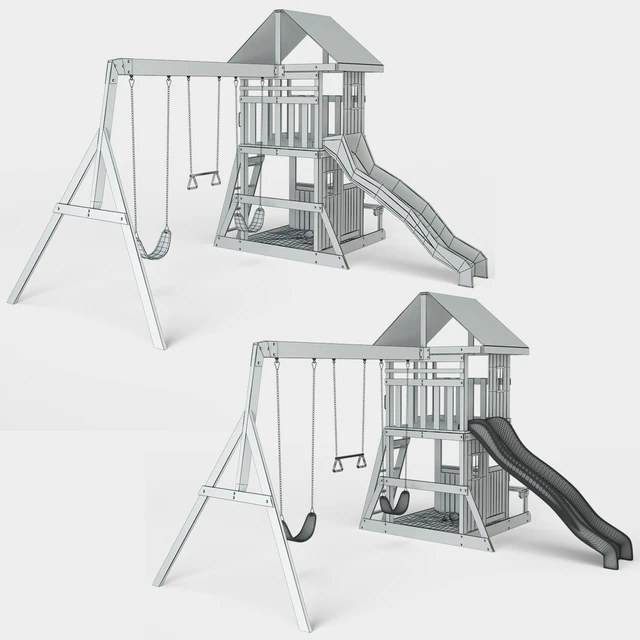 Oakmont All Cedar Swingset — Descargar