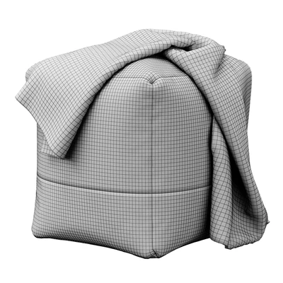 Cotton Canvas Square Pouf by Westelm — Ver 4