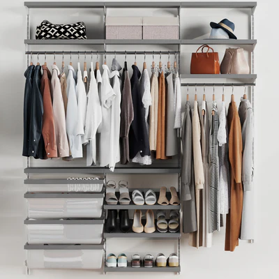Гардероб ,настенный модуль ,платья,одежда 4 Clothes — Вид 1