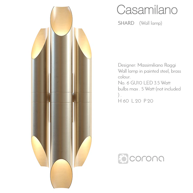 Casamilano shard wall lamp — Скачать
