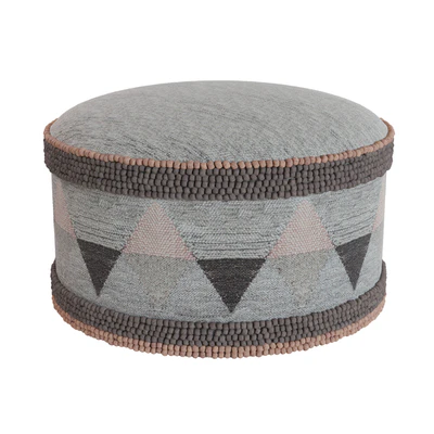 RH GEOMETRIC WOVEN POUF — Descargar