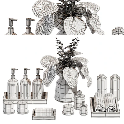 Decorative bathroom set 04 — Ver 3