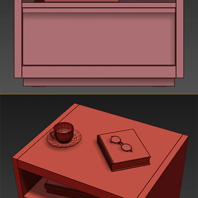BEZIER 26in OPEN NIGHTSTAND — Ver 3