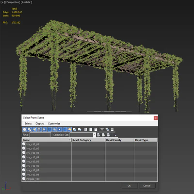 Pergola with Ivy v10 — Вид 3