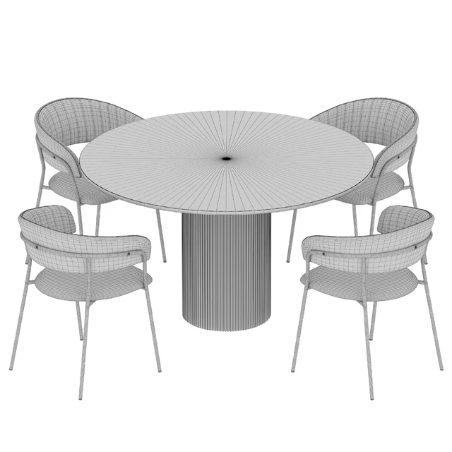 Ostinato table Turin chair Dining set — Descargar