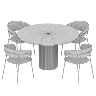 Ostinato table Turin chair Dining set — Ver 2