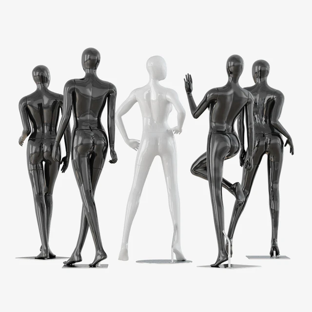 A collection of five faceless female mannequins 34 — Скачать