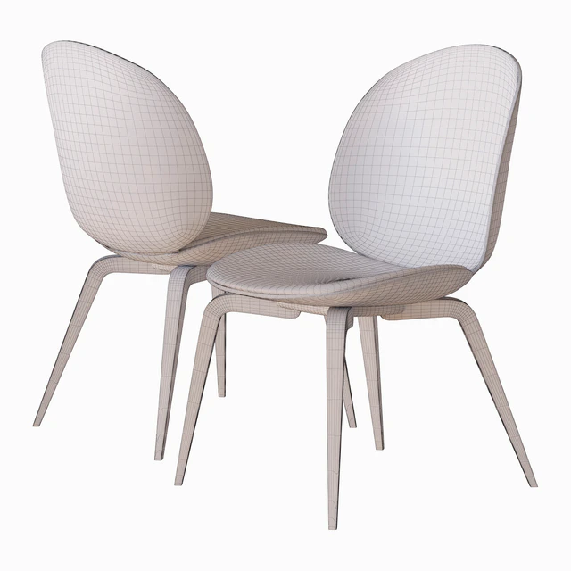 beetle chair wood base 02 — Скачать
