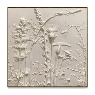 Plaster two square photo frames D-176 — Ver 2