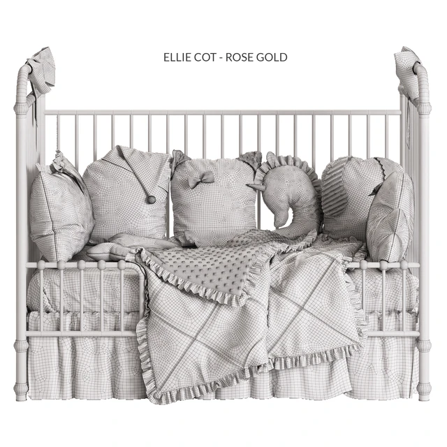 Incy Interiors ELLIE COT - ROSE GOLD bed — Скачать