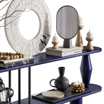 Shelf with decor VAZOO 2 regal - 3 long shelves — Ver 2