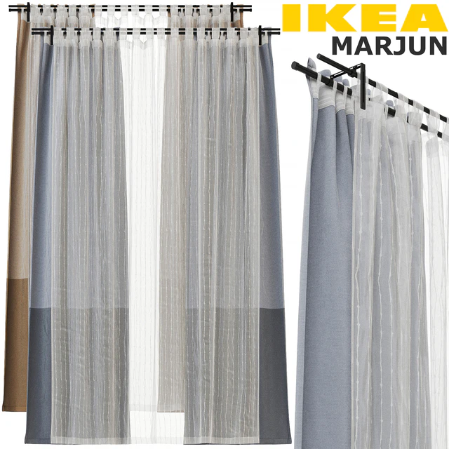 IKEA MARJUN (МАРЬЮН) CURTAIN SET — Скачать