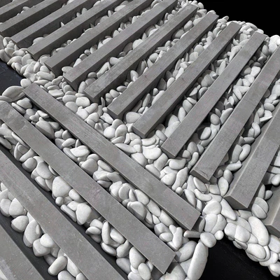 Paving road plate stone pebble n1 / Брусчатка дорога из плит с галькой №1 — Вид 4