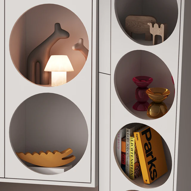 199 furniture for children 01 rack with round holes 01 — Descargar