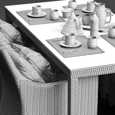 Dolcefarniente SCAURI Armchair and PALINURO Table — Ver 3
