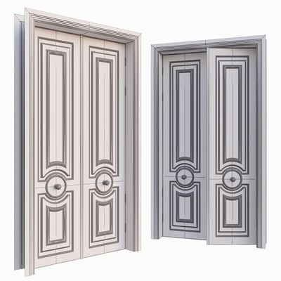 AVE Classic Gray Door With Rounded Ornament — Ver 2