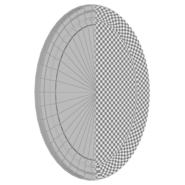 Oval Wood Wall Mirror DBHC4231 — Скачать