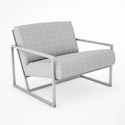 Thin Frame Lounge Chair — Ver 2