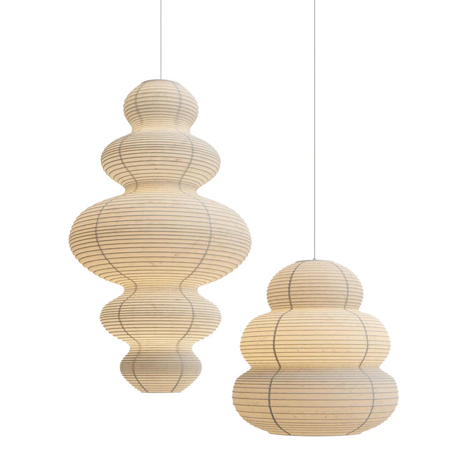 Wabi-sabi paper ceiling lights — Скачать