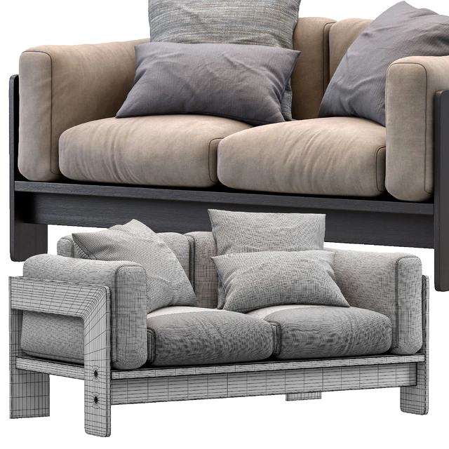 Bastiano petite settee by Knoll — Скачать