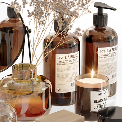 LA Bruket decor set for bathroom with dry flowers — Вид 2