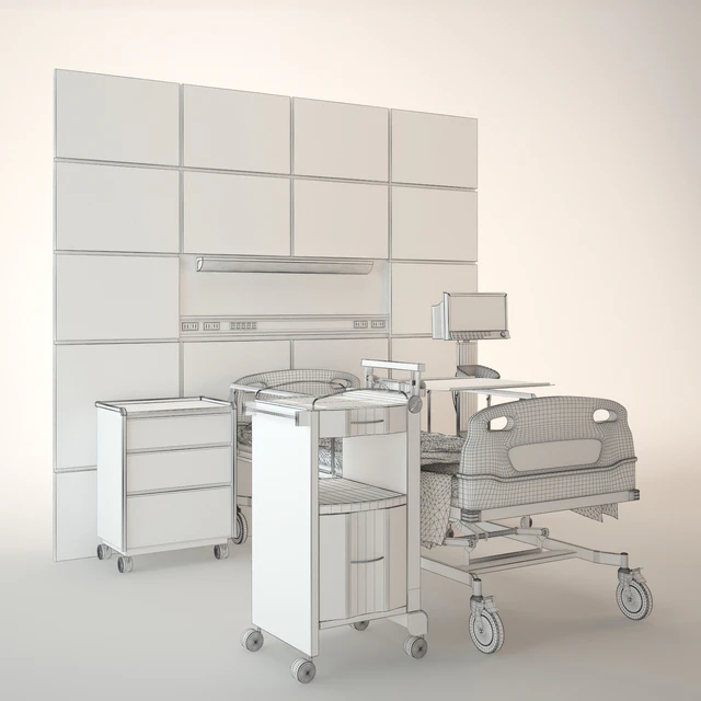 Больничная палата - Hospital room — Скачать