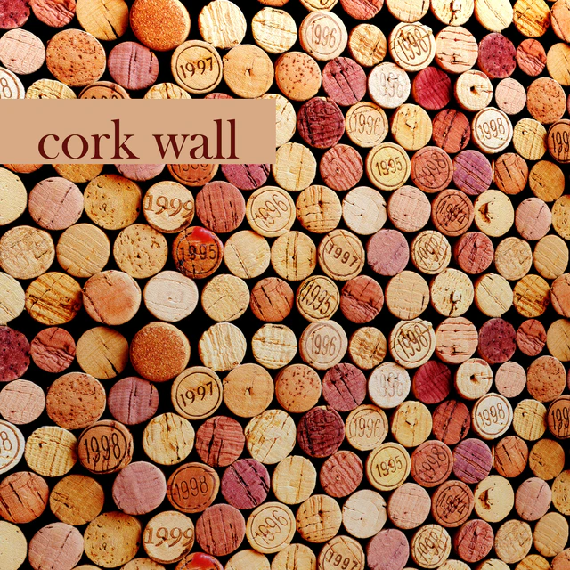 Decorative wall made of wine corks. — Descargar
